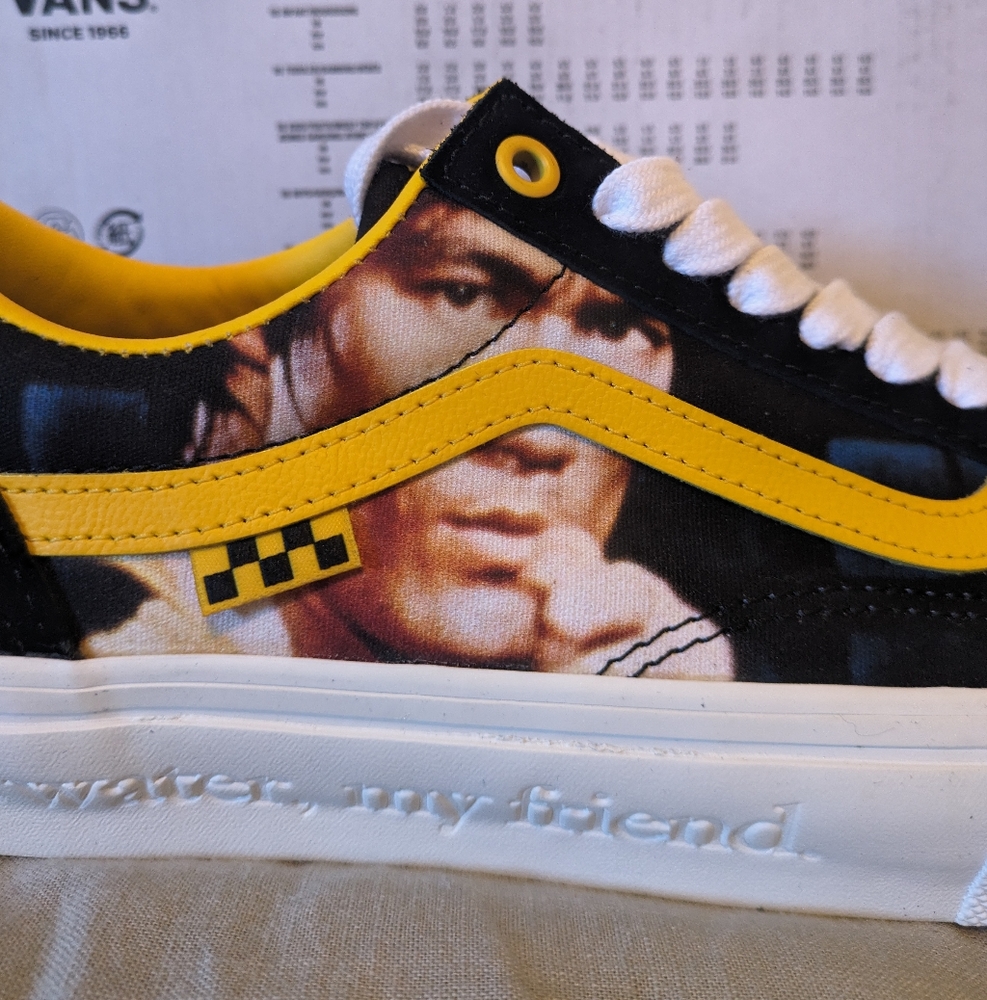 Vans Old Skool Bruce Lee Men Yellow and Black VNOA5FCBY23 ( 0124 ) 082024 - Picture 3 of 11